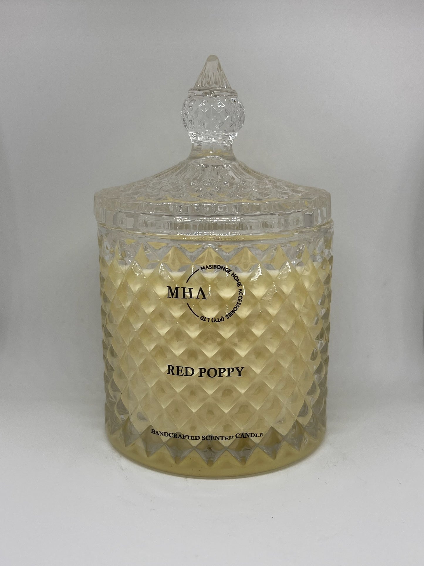 Cut Glass Candle with Lid (Standard)