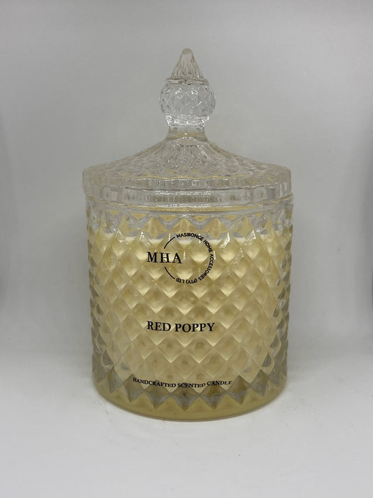 Cut Glass Candle with Lid (Standard)